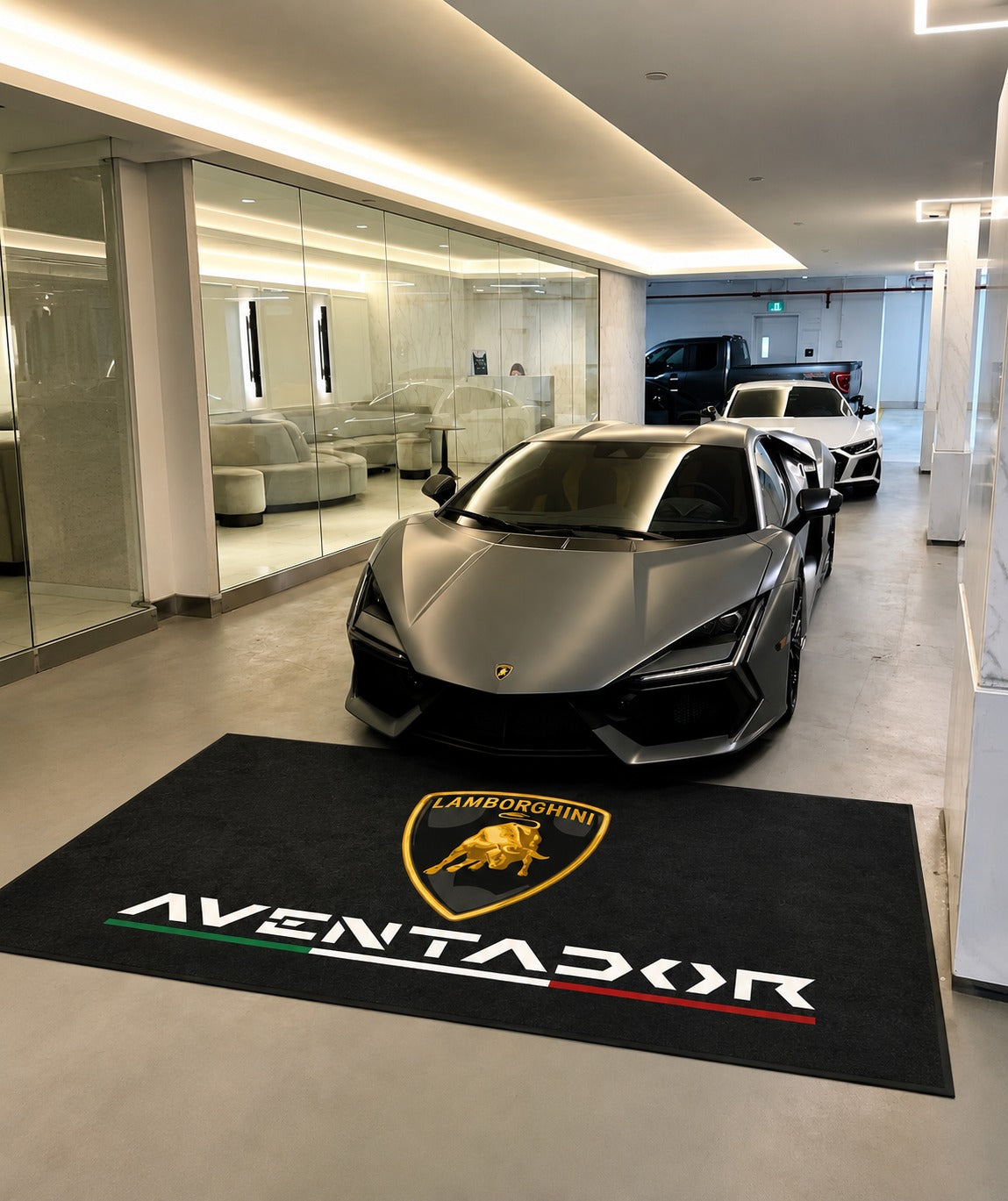 Lamborghini Garage Floor Mat – Premium Parking Mat 60x87 Inches