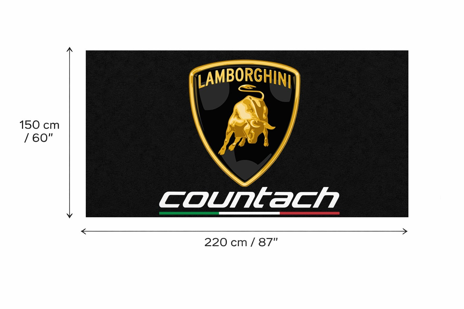 Lamborghini Garage Floor Mat – Premium Parking Mat 60x87 Inches
