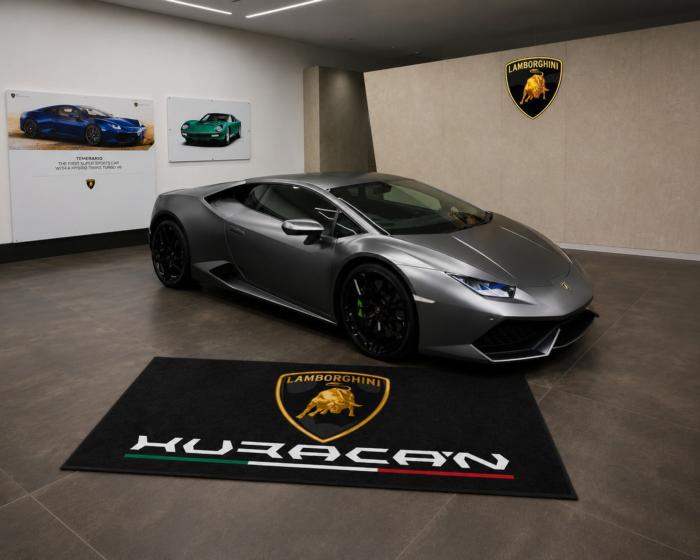 Lamborghini Garage Floor Mat – Premium Parking Mat 60x87 Inches