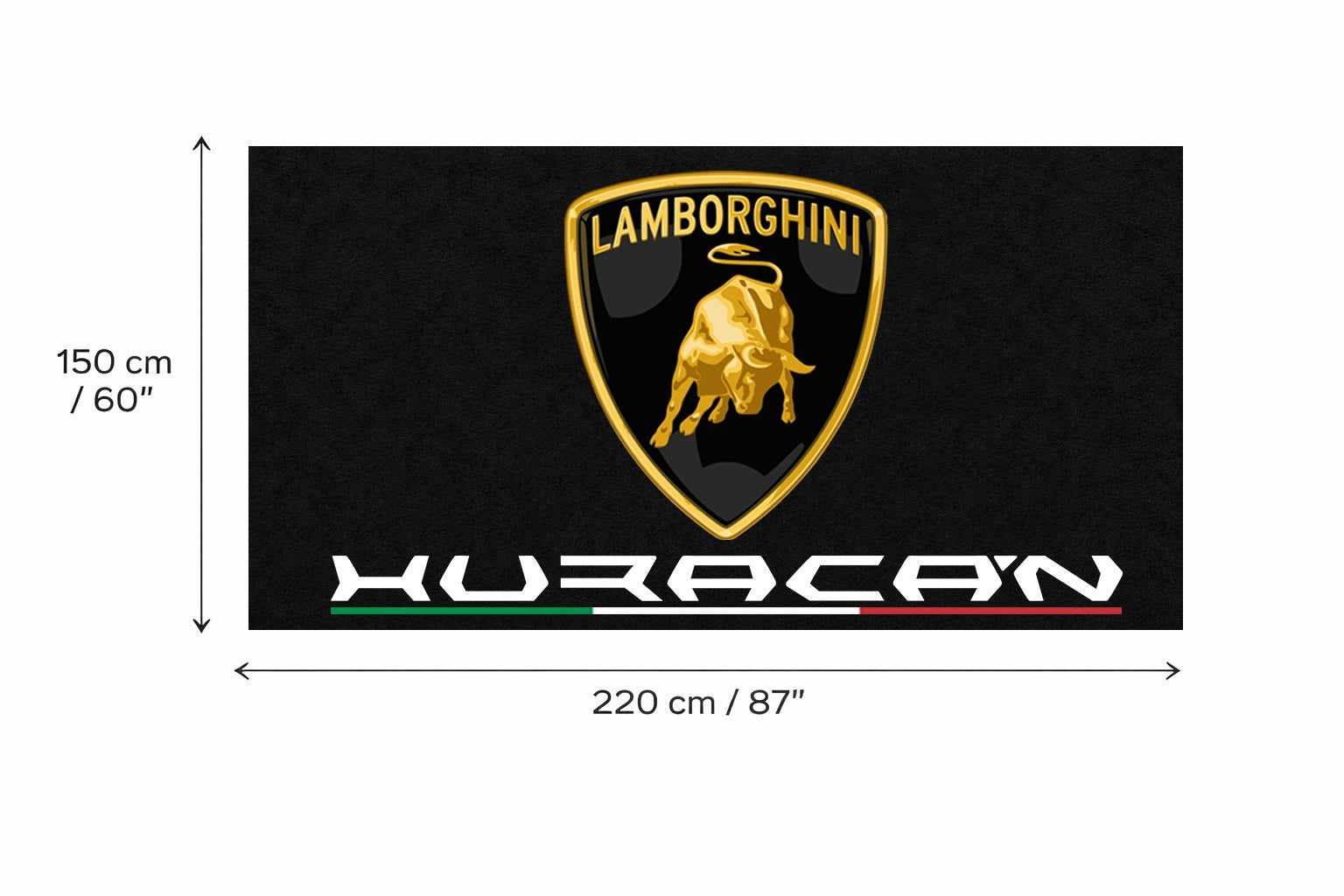 Lamborghini Garage Floor Mat – Premium Parking Mat 60x87 Inches