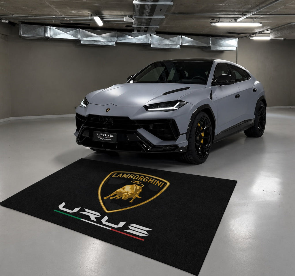 Lamborghini Garage Floor Mat – Premium Parking Mat 60x87 Inches