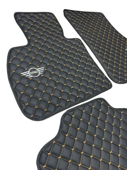 For Mini Cooper John Cooper Works R56-R56S (2007-2014) Car Floor Mats Custom fit Leather for all Mini Cooper Waterproof Carpet Liner