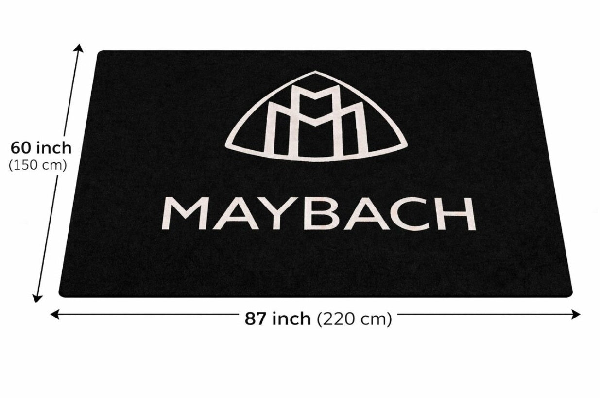 Maybach Garage Floor Mat 5x7 FT (60x87 Inches) Showroom Rug