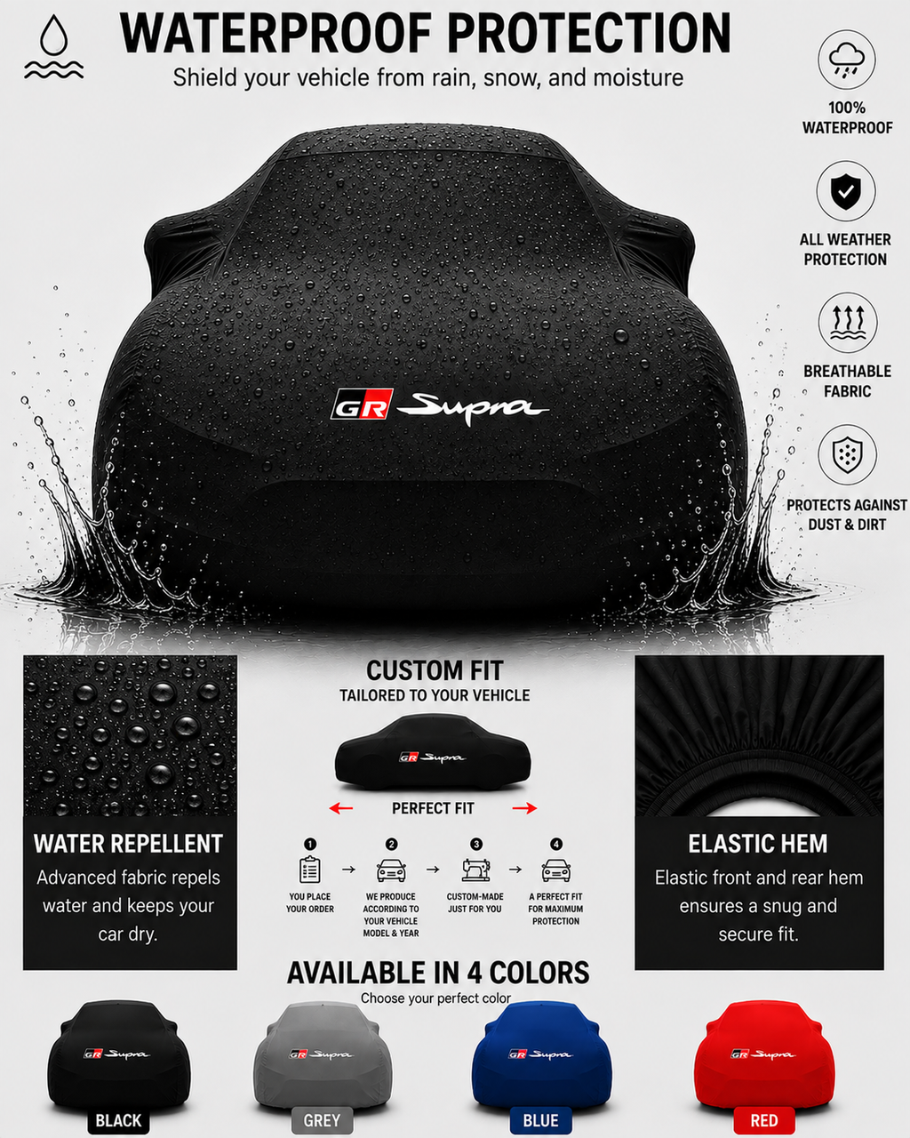 GRSUPRA Outdoor Car Cover For All Model