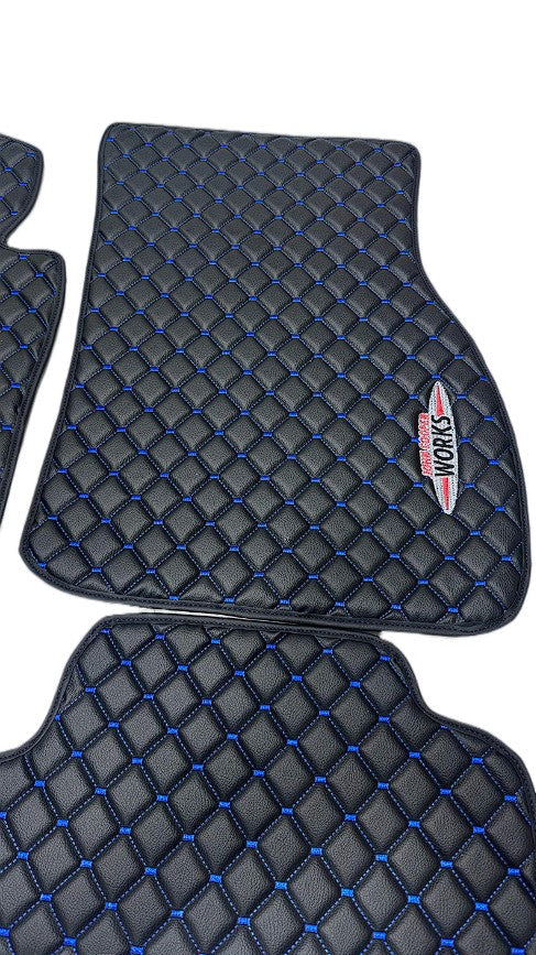 For Mini Cooper John Cooper Works R53 (2001-2006) Car Floor Mats Custom fit Leather for all Mini Cooper Waterproof Carpet Liner