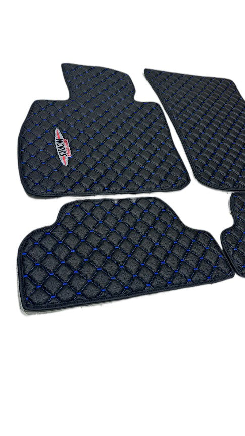 For Mini Cooper John Cooper Works R56-R56S (2007-2014) Car Floor Mats Custom fit Leather for all Mini Cooper Waterproof Carpet Liner
