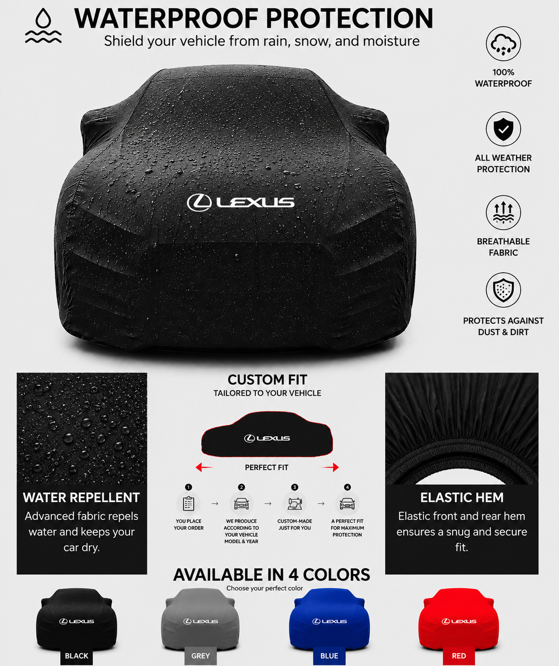Lexus Outdoor Car Cover For All Model