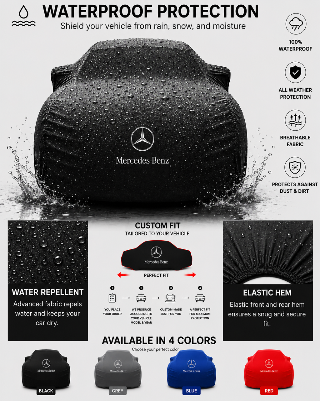 Mercedes Benz Outdoor Car Cover For All Model