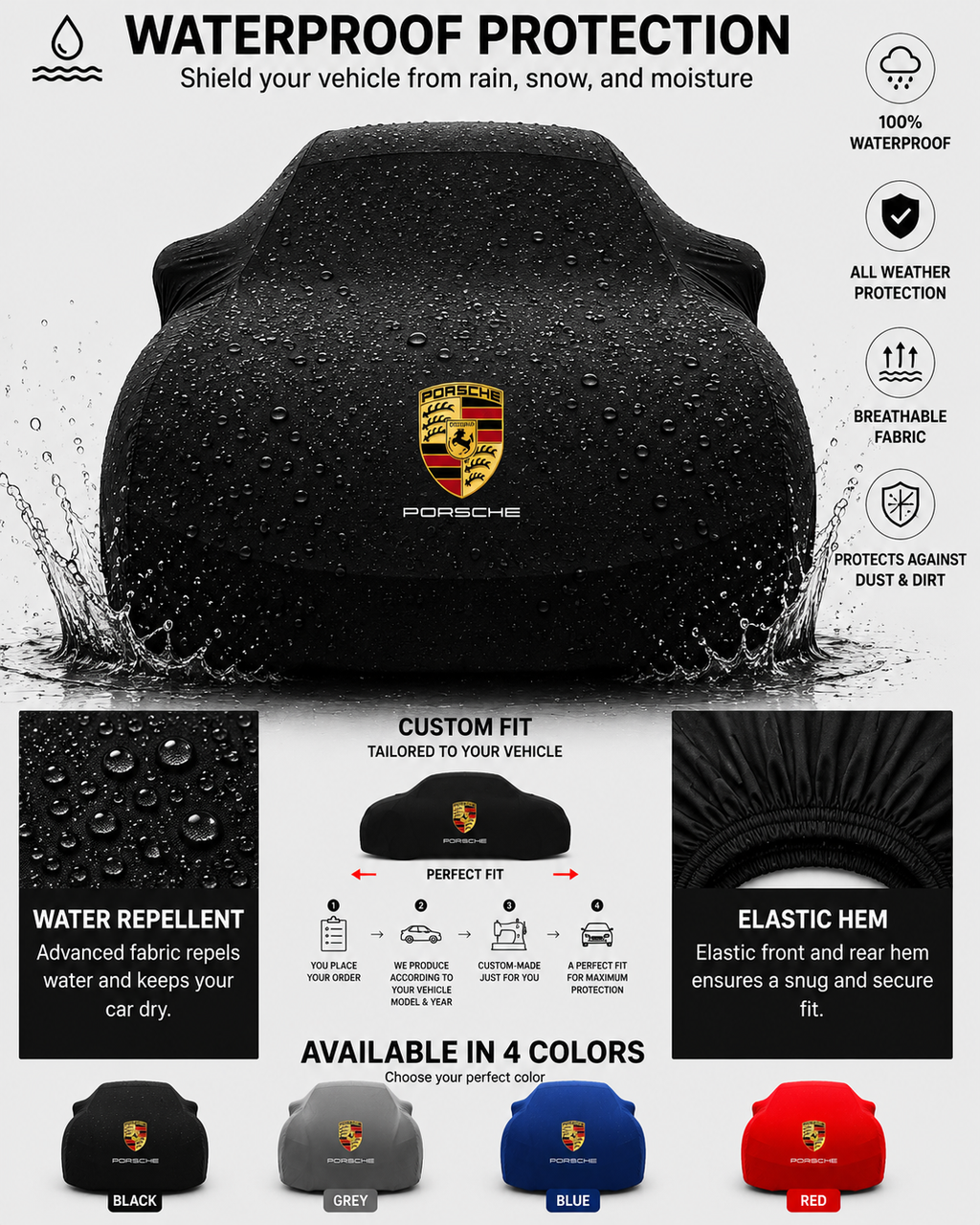 Porsche Outdoor Car Cover For All Model