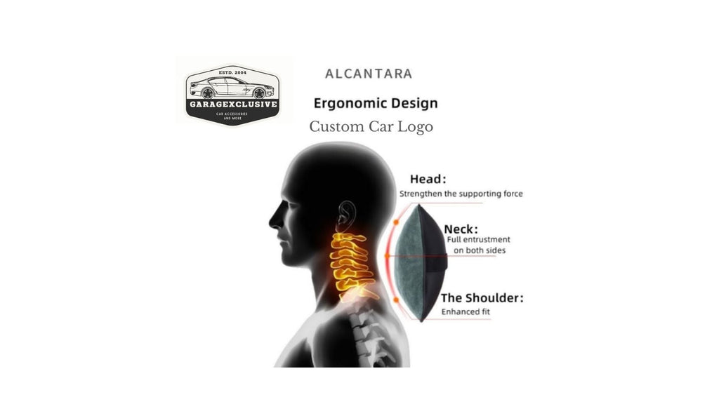 Camaro Alcantara Neck Pillow - 2 PCS